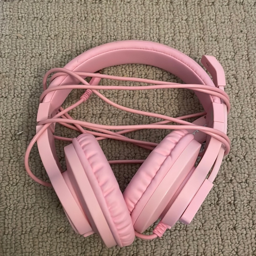 Pink Headset with Mic